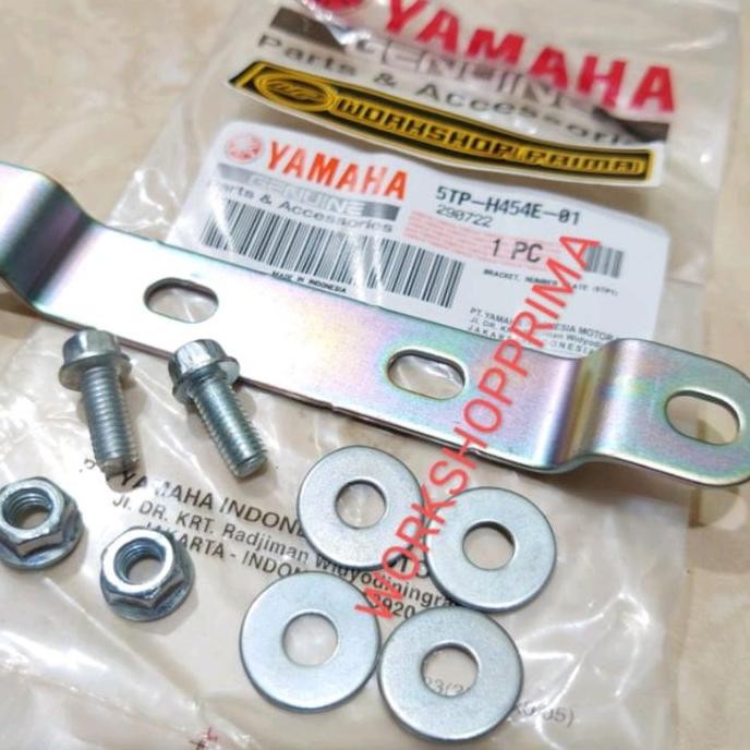 Besi plat breket 5TP dudukan pegangan plat nomer nomor depan X Ride x