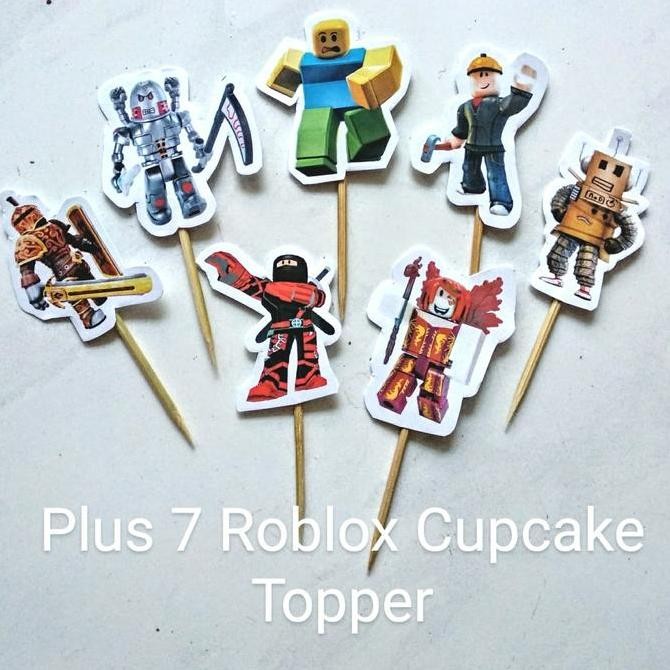 Roblox Cake Topper/Topper Kue Roblox/Topper Birthday Banner Roblox