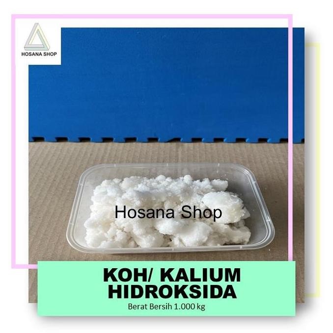 Potassium Hydroxide KOH 1kg kalium hidroksida