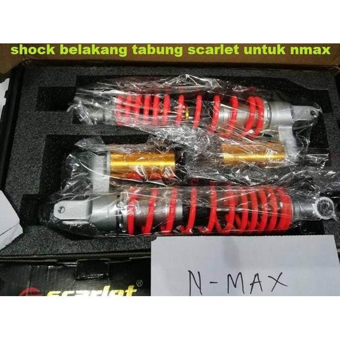 SHOCK BELAKANG NMAX TABUNG SCARLET EMPUK