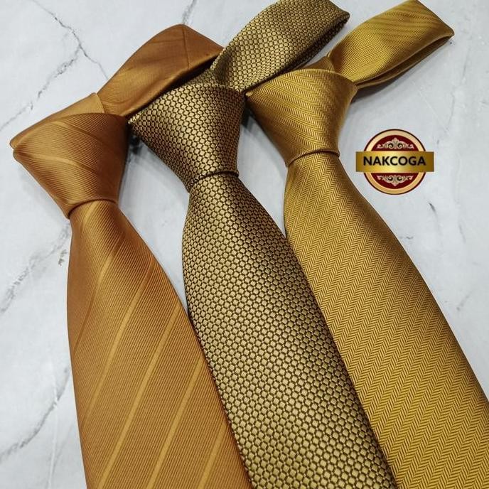 ready dasi gold polos dasi panjang gold mewah murah dasi kantor pria tie