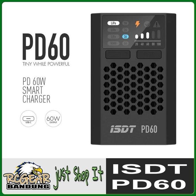 TERBARU - ISDT URUAV PD60 6A Battery Balance Charger Type-C Input 1-4S Lipo