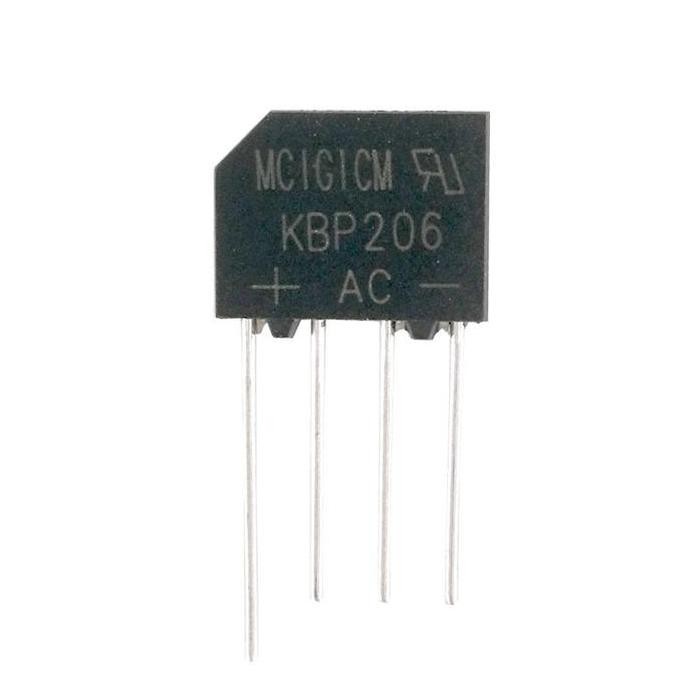 Baru KBP206G KBP206 2A 600V Dioda Bridge jwel33