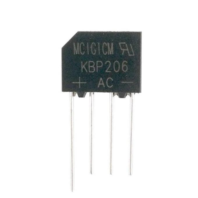 KBP206G KBP206 2A 600V Dioda Bridge jwel33