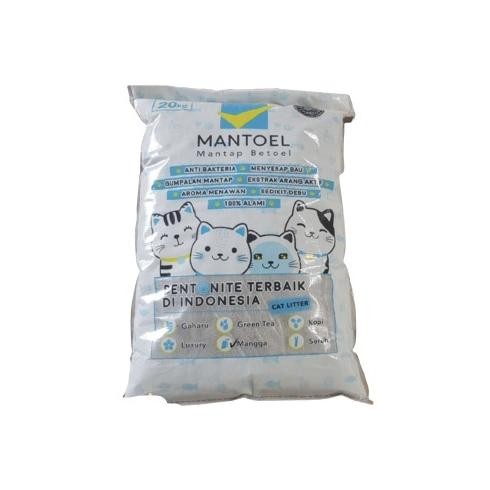 Premium Petshop Bandung Pasir Gumpal Wangi Mantoel 20 Kg / Pasir Kucing