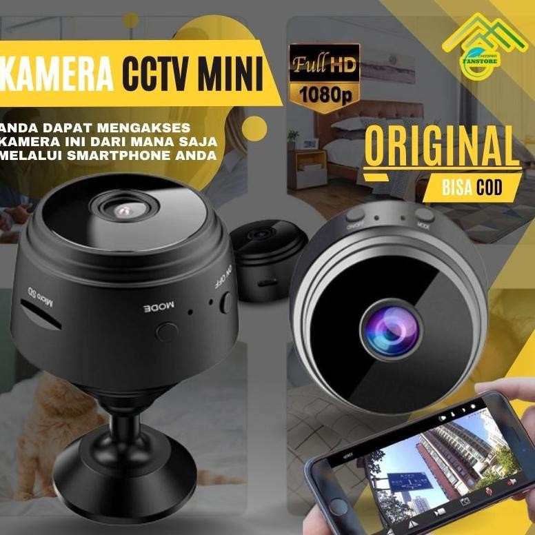 NEW Spy Mini WiFi IP Camera CCTV Wide Angle 1080P Kamera Kecil CCTV Mini Jarak Jauh Tanpa Kabel Outd