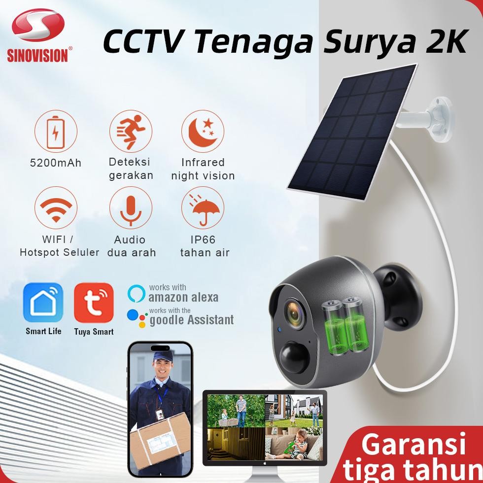 NEW SINOVISION S1 cctv wireless solar ip camera wifi wireless battery CCTV 5200mA waterproof outdoor