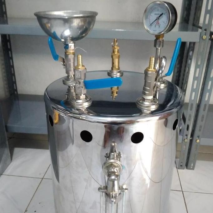 setrika uap boiler laundry konveksi 20 liter tabung+kompor saja GM