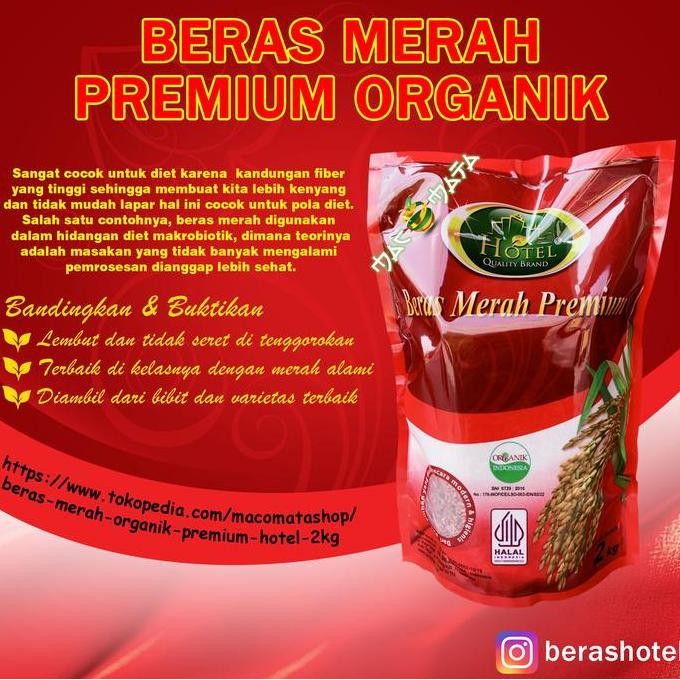 

Beras Merah Organik Premium Hotel 2Kg Kualitas Terbaik Harga Termurah