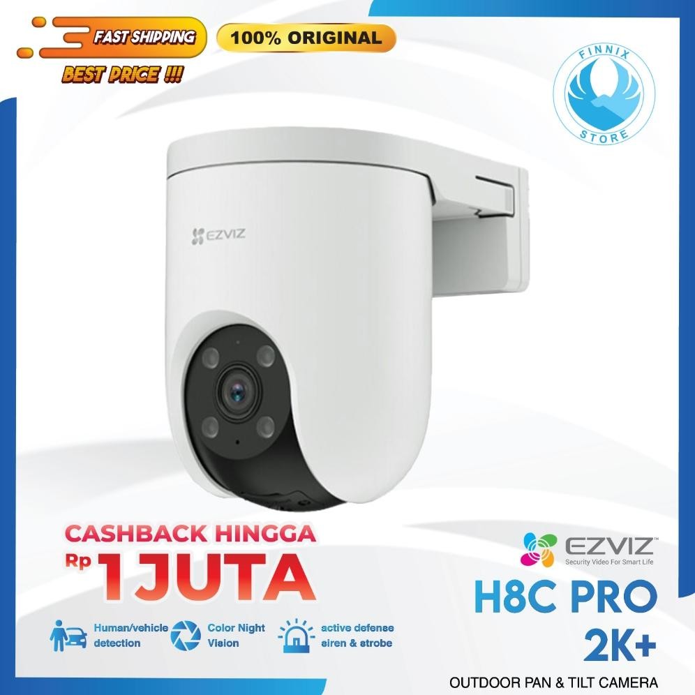 NEW EZVIZ H8C PRO 2K+ / H8C 4MP Outdoor IP Camera CCTV With Pan & Tilt [terbaik][terlaris]