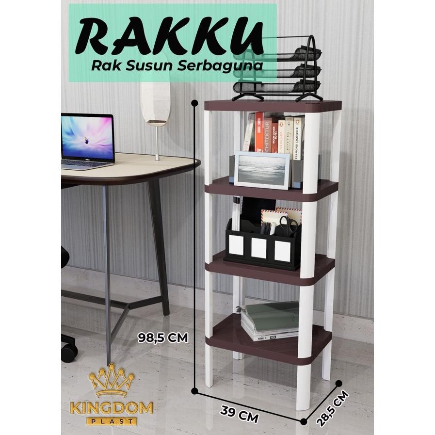 Rak Serbaguna Plastik / Rak Pot Bunga / Rak Dapur / Rak Kamar Mandi / Nakas Serbaguna - RAKKU