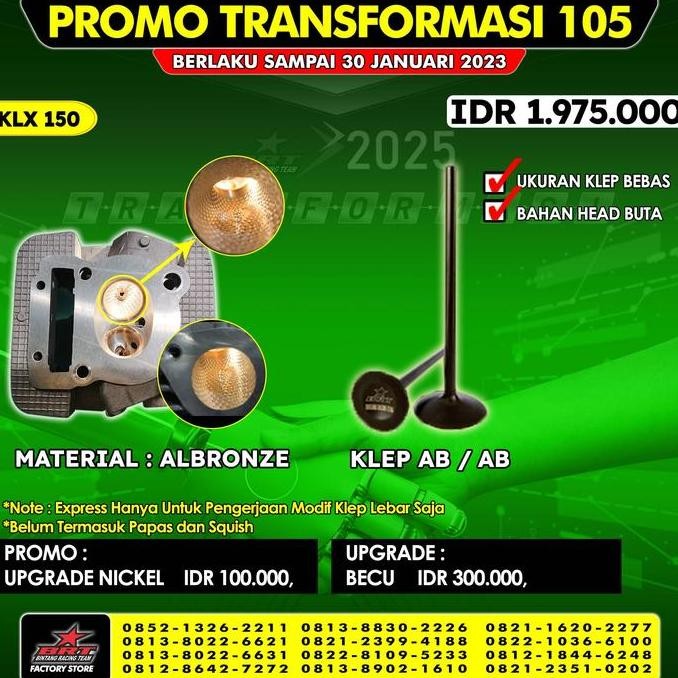 * Cylinder Head Klx 150 Brt *