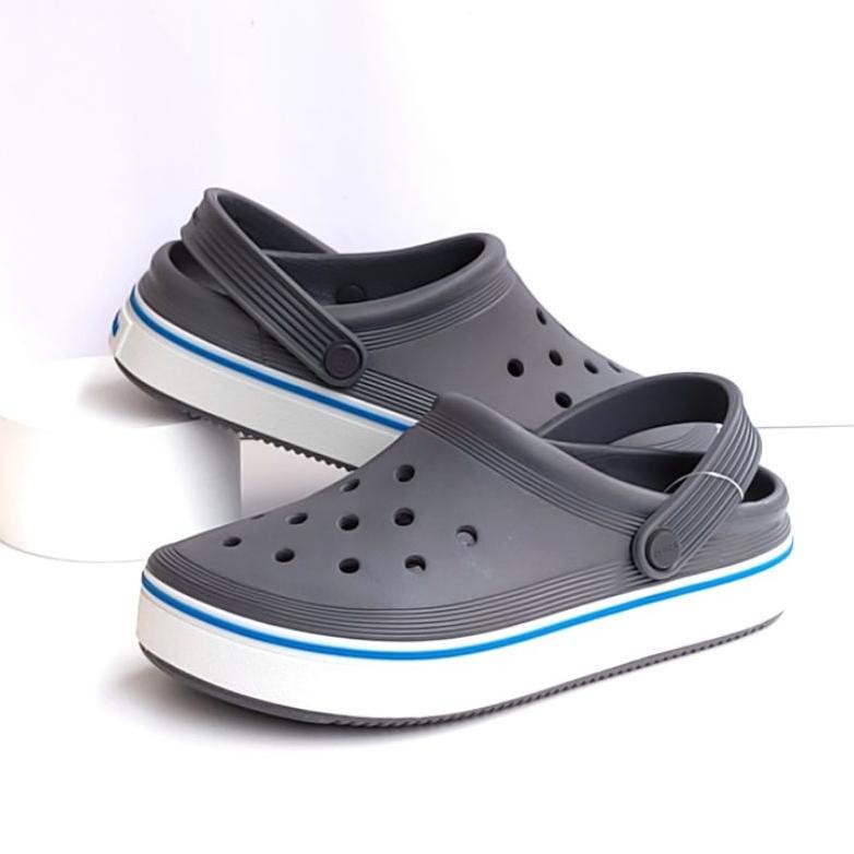 Jg-8 Fx-4 Crocs Crocband Clean Clog Sandal Sepatu Sendal Slip On Slop Karet Dewasa Pria Wanita Not B