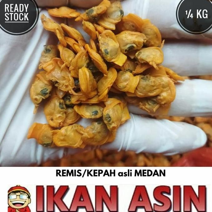 

Kepah / Kopah / Remis / Romis Asin 250 Gr Asli Tanjung Balai