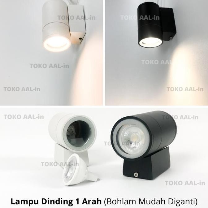 Lampu dinding 1arah minimalis/ wall lamp MR16/ LED Outdoor Lampu hias