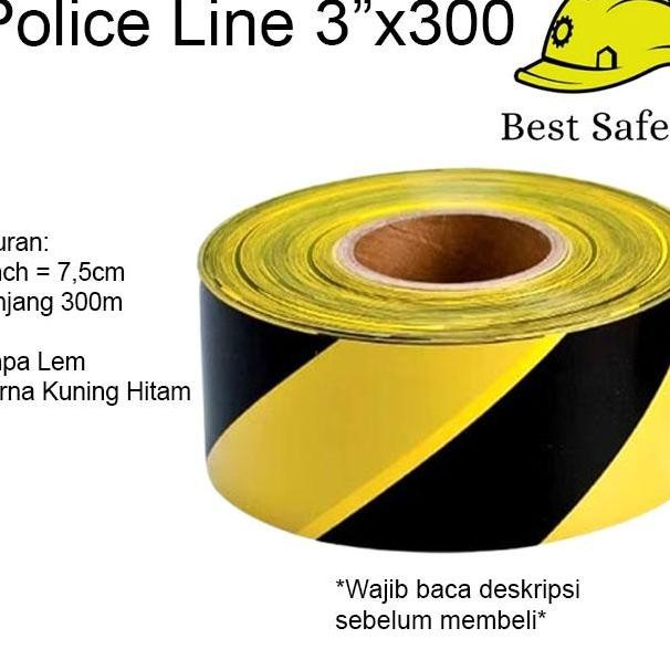 

Police Garis Polisi 3 Inchi X 300 Meter Barricade Tape