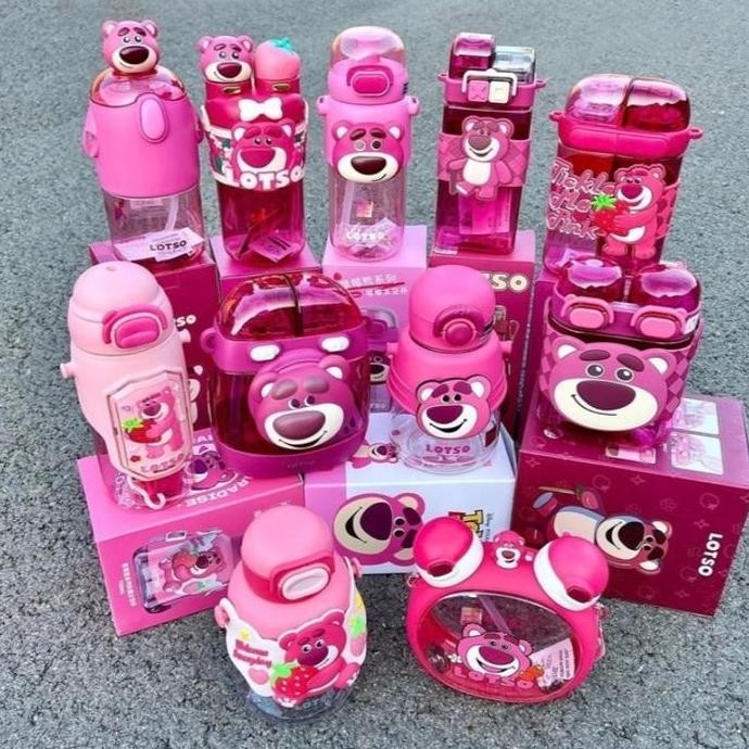 Botol Minum Anak Tritan Motif Lotso / Botol Anak Lotso