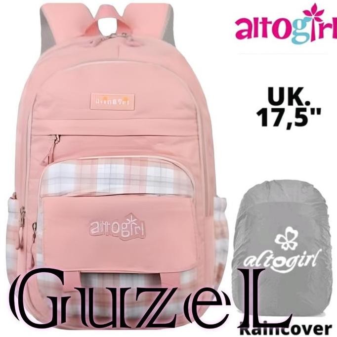 

Miliki Tas Ransel Backpack Sekolah Anak Perempuan New Alto Girl Tartan Original Sd Smp Gratis Jas Hujan