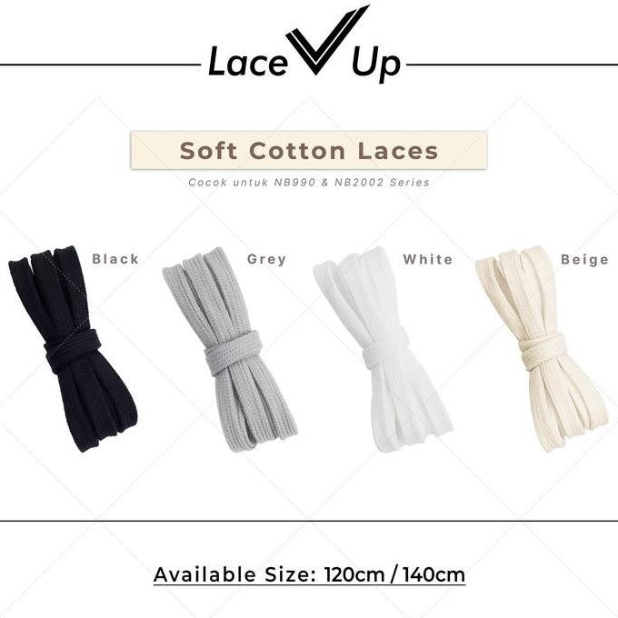 Tali Sepatu Soft Cotton Laces | Nb 990, Nb 2002 Series Shoelaces