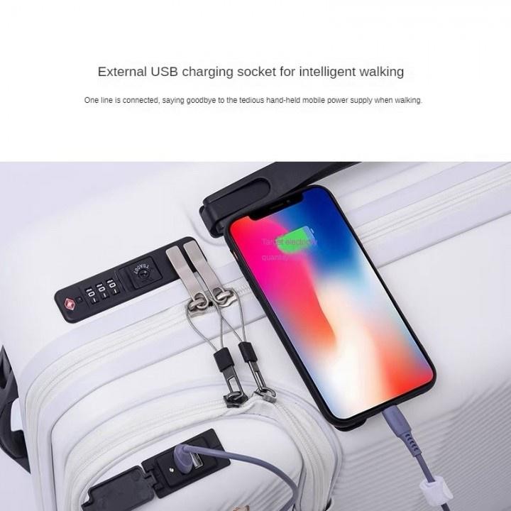 Gbs Koper Travel Suitcase Luggage 24 Inch Expansion Usb Port Tsa Lock