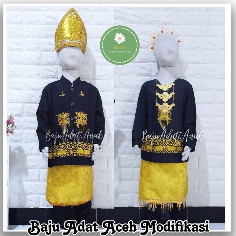 Baju Adat Aceh Modifikasi | Baju Aceh Linto Baro | Baju Tradisional Aceh Daro | Baju Adat Aceh Anak 