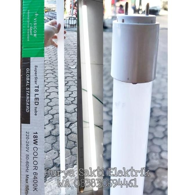 TERBARU - LAMPU TL NEON T8 LED 18W VISICOM 6500K PUTIH