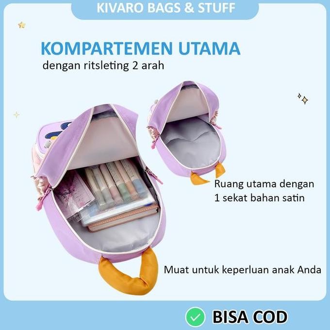 

Spesial Tas Excavator Anak Paud Tk Laki Laki Bonus Pouch Warna Biru Umur 2-5Th Ukuran 31Cm | 868 Kivaro