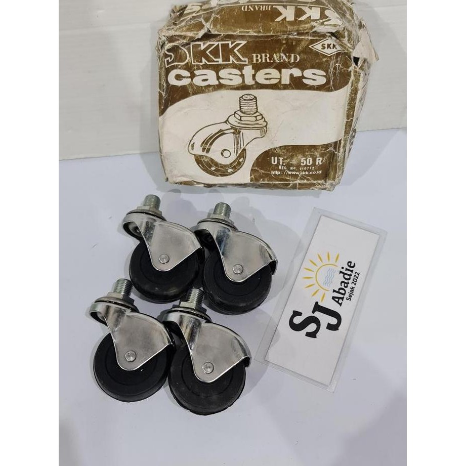 (4 PCS) Roda Salon Gepeng Caster SKK UT50