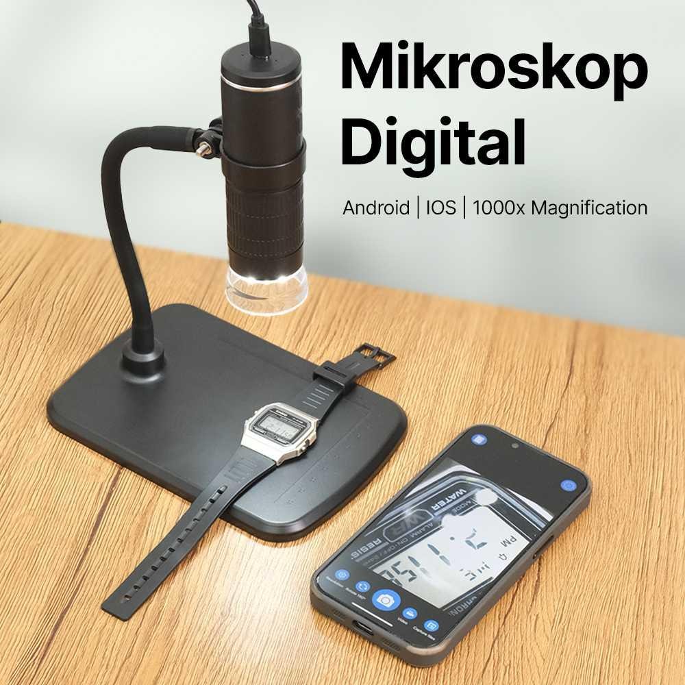 

KKMOON Mikroskop Digital USB Android IOS HD 1000x - Pengamatan Mikroskopis Lebih Mudah dan Jelas