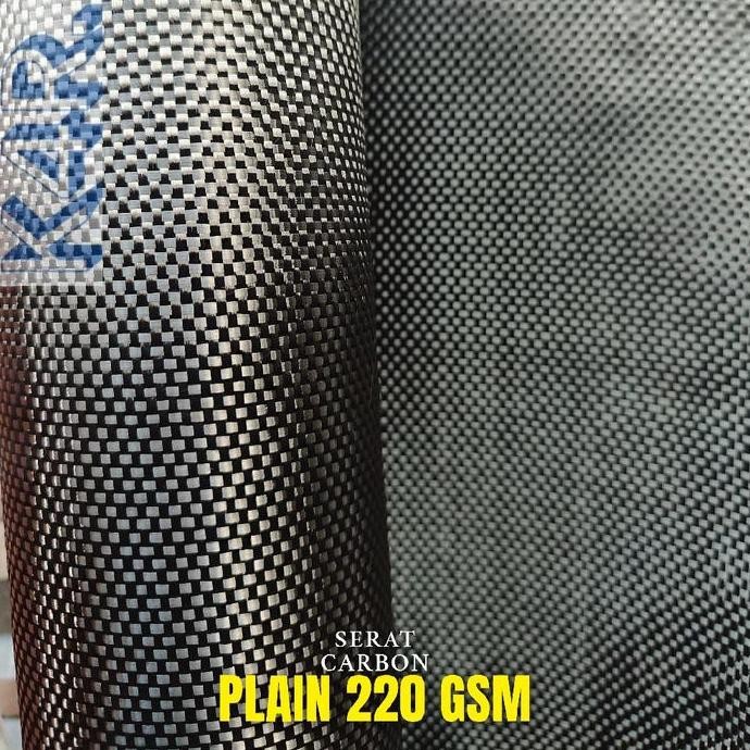 Serat Carbon Asli Tipe Plain 220Gsm