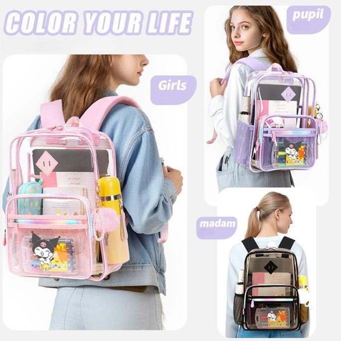 

Terjangkau Tas Sekolah Anak Tas Ransel Tas Cewe Cowo Sekolah Sd Tas Fashion Transparan Korea Trendy Tembus Pandang,Anti Lecet,Kedap Air Pvc Y36