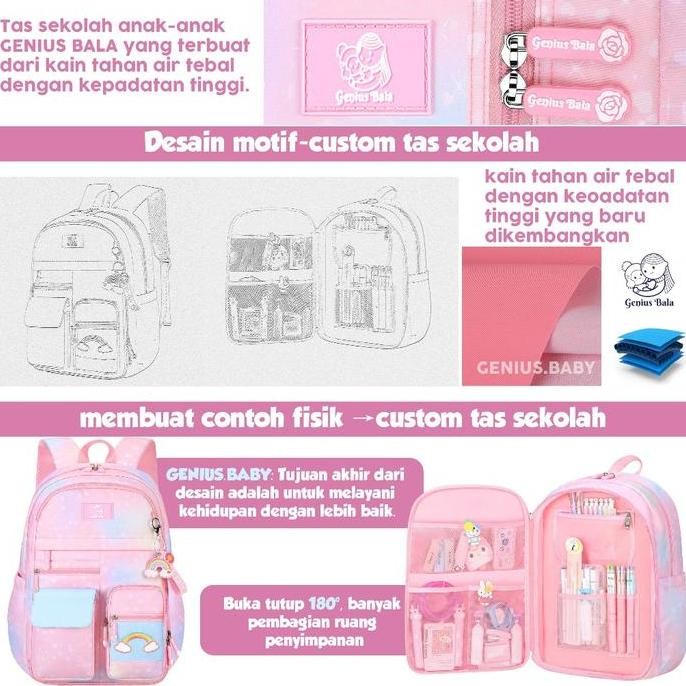 

Miliki Genius BalaTas Ransel Sekolah Anak Perempuan Tas Anti Air Tas Sekolah Anak Anti Air Model Korea Tebal Bordir Sd Bag Fashion