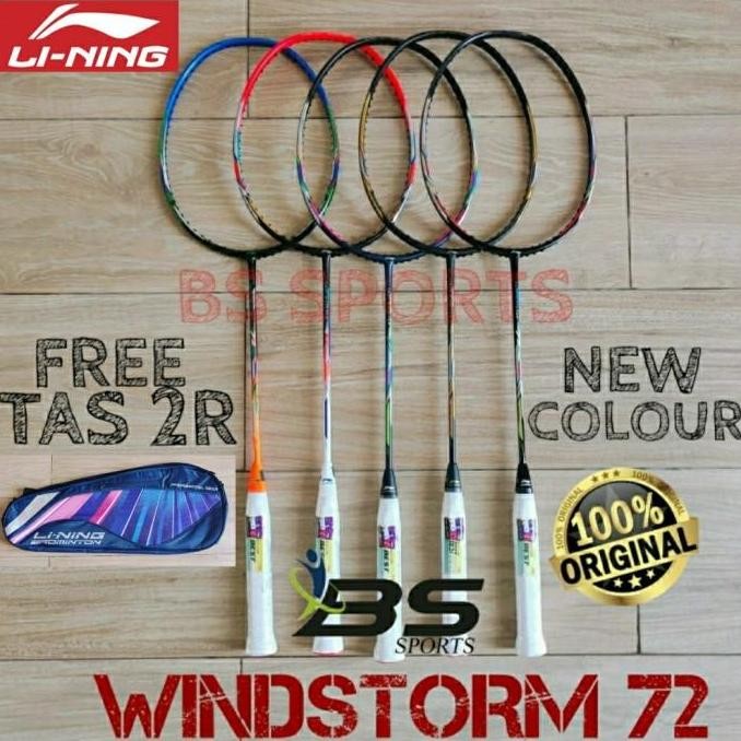 TERMURAH - RAKET BADMINTON RAKET LINING WINDSTORM 72 ORIGINAL