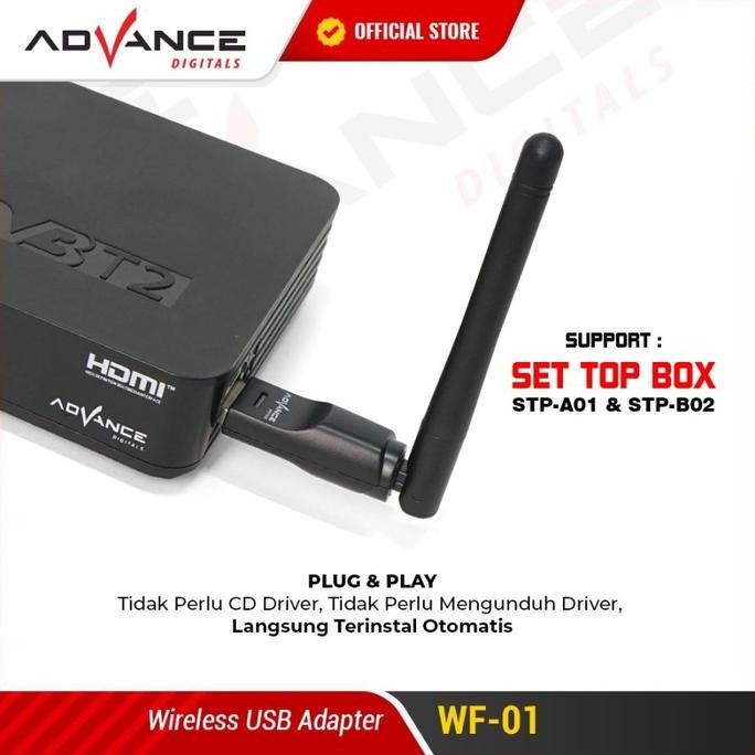 Advance STP-A01 Set Top Box Digital Receiver Dengan Dongle Wifi Antena