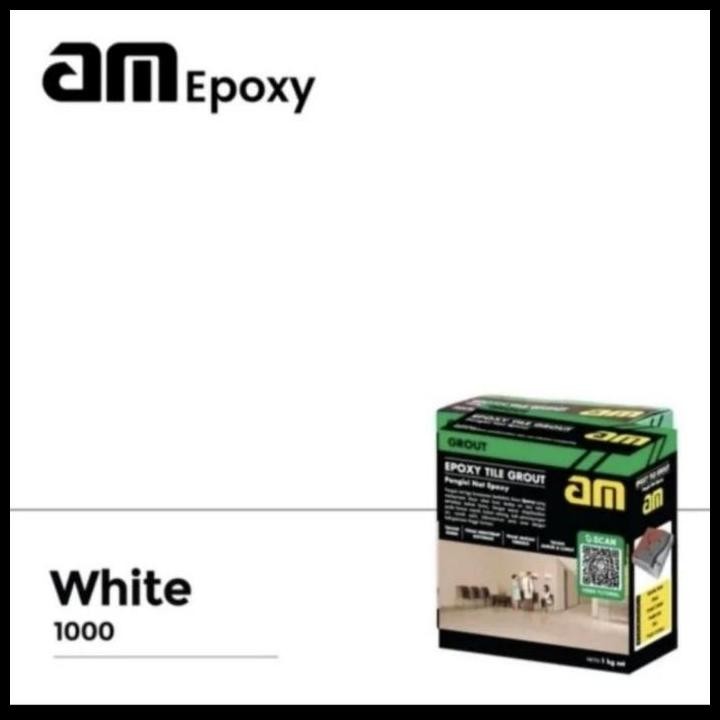 BEST DEAL SEMEN PENGISI NAT KERAMIK GRANIT KOLAM RENANG KAMAR MANDI AM EPOXY TILE GROUT AM55 AM-55 W