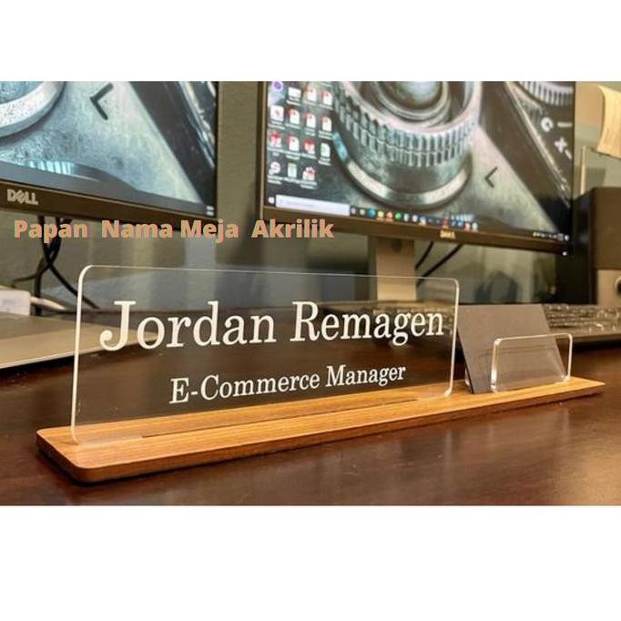 

TERLARIS - PAPAN NAMA MEJA KERJA / KANTOR AKRILIK