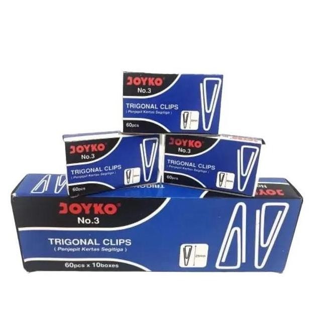 

Up Harga 1 Boxes Trigonal Clip Penjepit Kertas Joyko No.3 Original