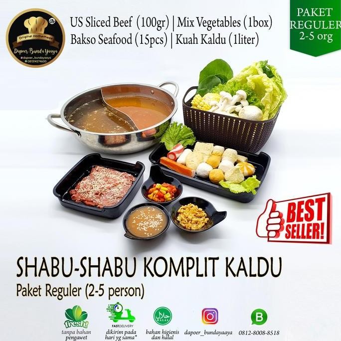 

Paket Shabu Komplit Kuah Kaldu Untuk 2-5 Orang (Halal Food)