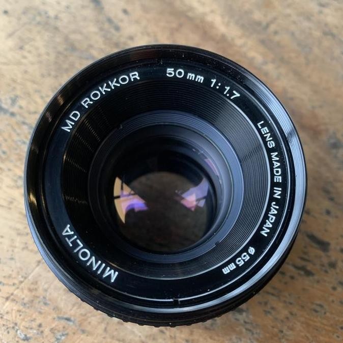 TERLARIS Lemas Minolta MD Rokkor 50mm 1.7 bekas