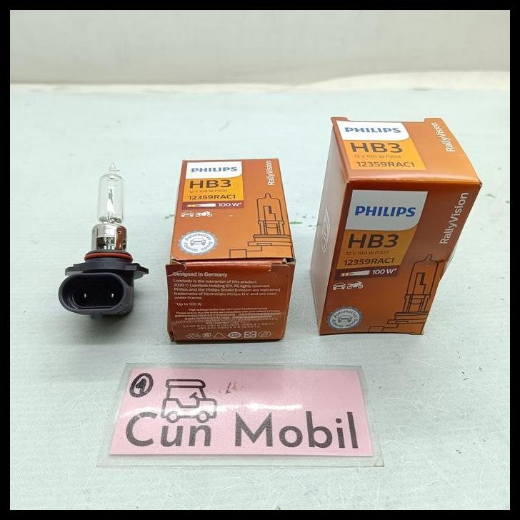 TERMURAH BOHLAM HALOGEN HB3 12V 100W PHILIPS 