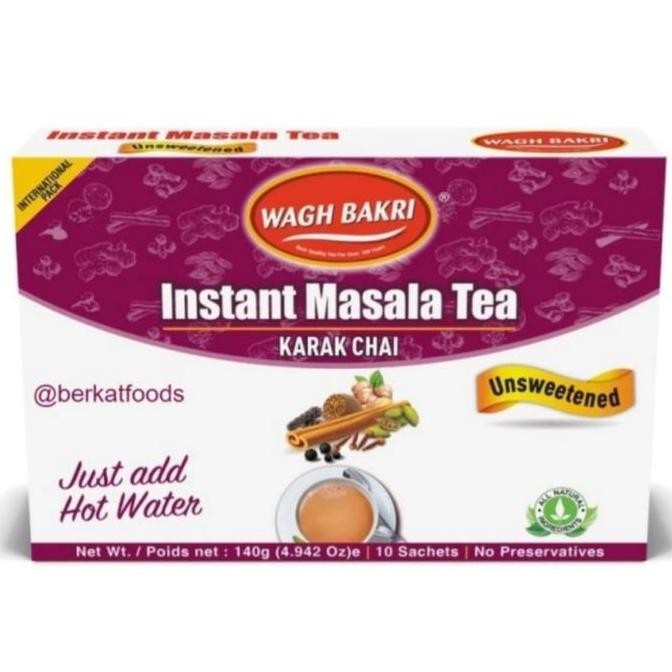 

@#@#@#] Wagh Bakri Instant Masala Tea Unsweetened / Karak Chai India Rempah