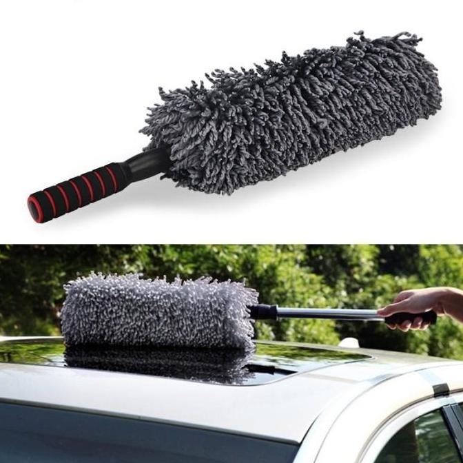 Car Brush /Kemoceng Mobil Premium/ Kemoceng Microfiber Tebal Scalable / Pembersih Debu Rumah & Mobil