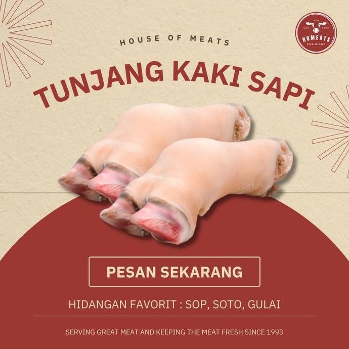 

Kaki Sapi Lokal Segar (Fresh) Murah