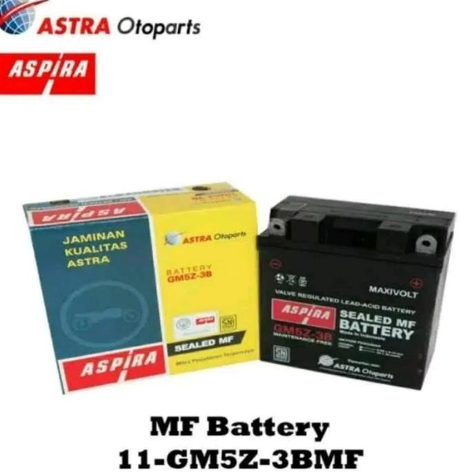 Aki Motor Yamaha Mio Sporty - Smile Aspira Gs Astra Gm5Z3B Mf Original