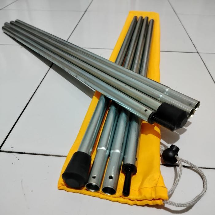 TIANG FLYSHEET TRACKLINE TIANG FLYSHEET TENDAKI TIANG FLYSHEET STEEL 200CM X 2 POLE Camping Outdoor