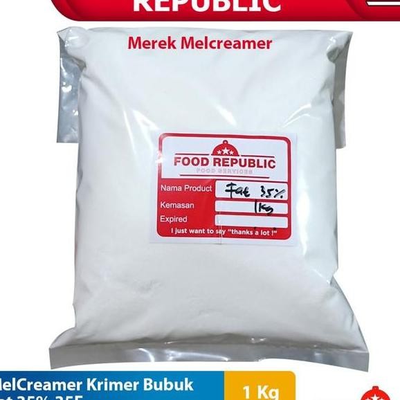 

Krimer Bubuk Creamer Powder 1 Kg Fat 35 Non Dairy Halal