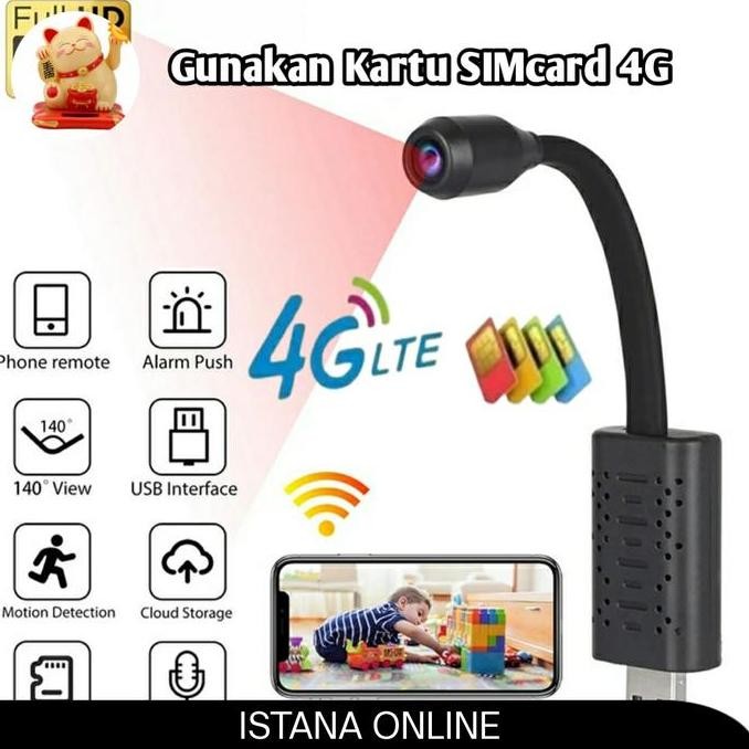 Camera Mini Spy Cam Pengintai Gunakan Kartu Simcard 4G
