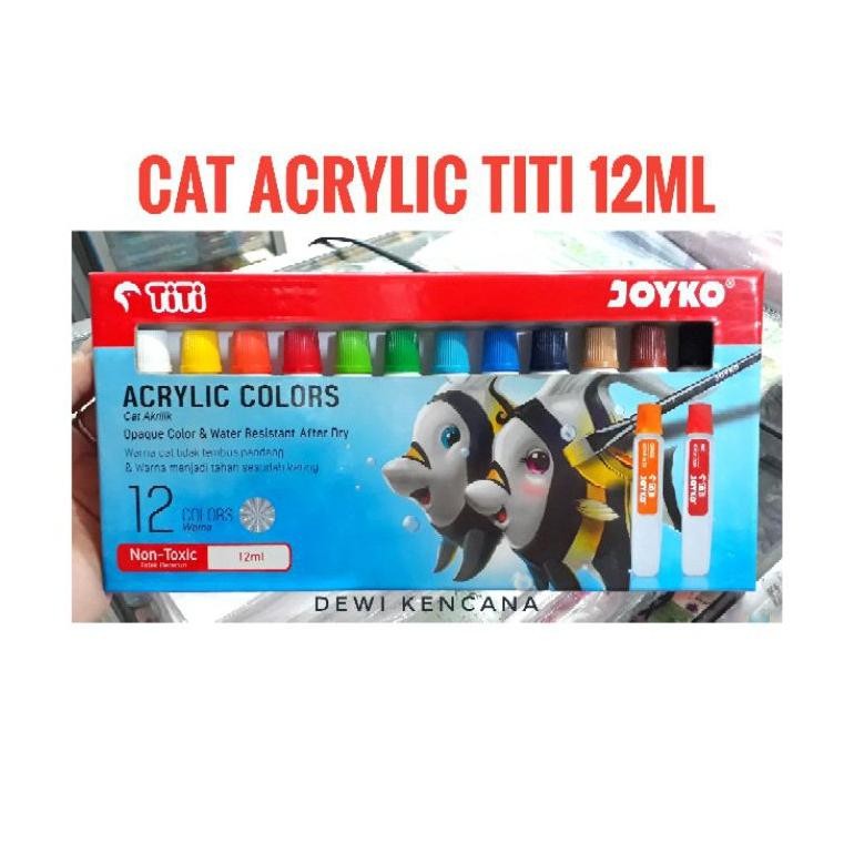 Cat Acrylic TITI JOYKO 12 Warna 12ml