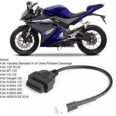 Odb2 Obd Yamaha Kabel Adapter Obd Yamaha 3 Pin