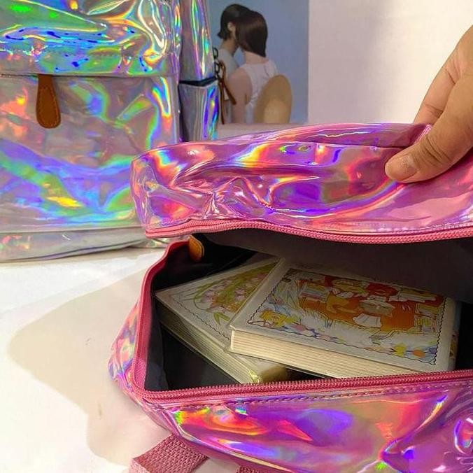 

Spesial Tas Ransel Hologram Crybaby Backpack School Casual